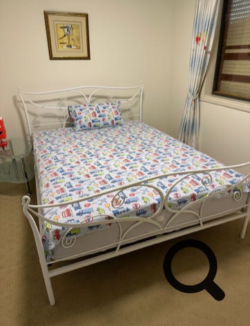 Freedom Queen size 床+床垫，200HDO